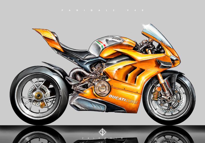 Ducati Panigale V4R (1-3-Z-ww) - Angelo Falconio Art