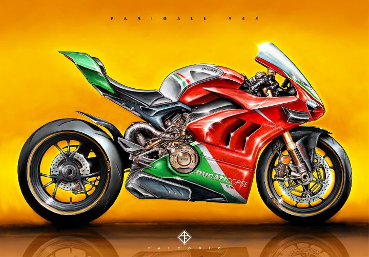 Ducati Panigale V4R (1-2-H-byt) - Angelo Falconio Art