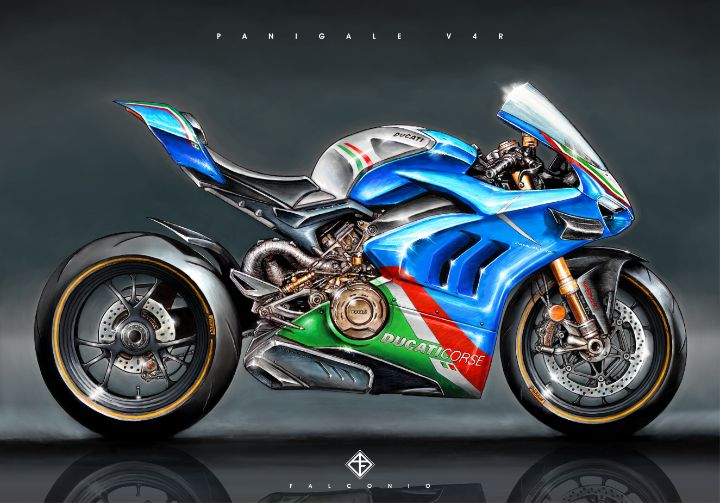 Ducati Panigale V4R (1-5-G-byt) - Angelo Falconio Art