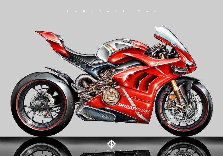 Ducati Panigale V4R (1-2-Z-brs) - Angelo Falconio Art