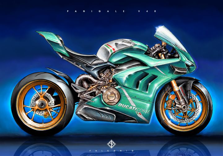 Ducati Panigale V4R (1-4-C-gys) - Angelo Falconio Art