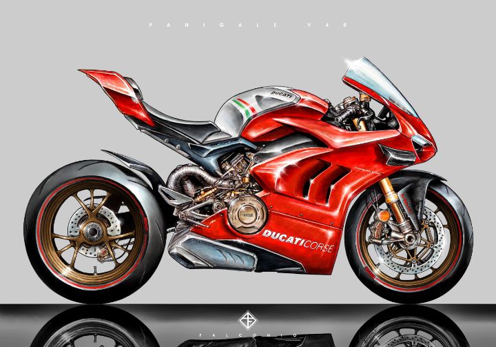 Ducati Panigale V4R (1-2-Z-mr) - Angelo Falconio Art