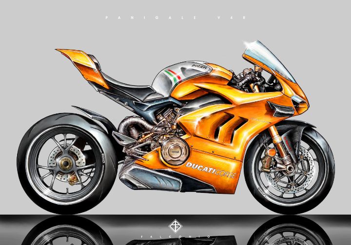 Ducati Panigale V4R (1-3-Z-sw) - Angelo Falconio Art
