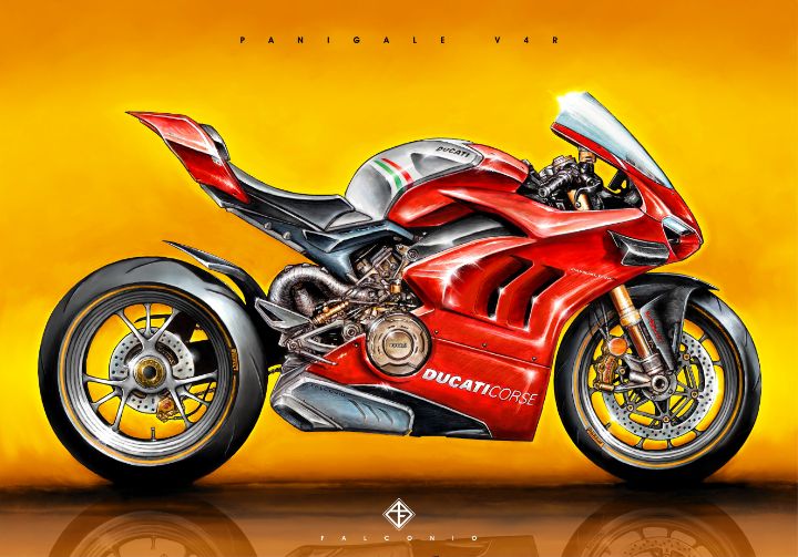 Ducati Panigale V4R (1-2-H-wy) - Angelo Falconio Art