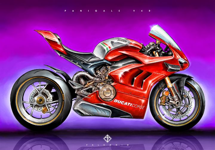 Ducati Panigale V4R (1-2-P-wy) - Angelo Falconio Art