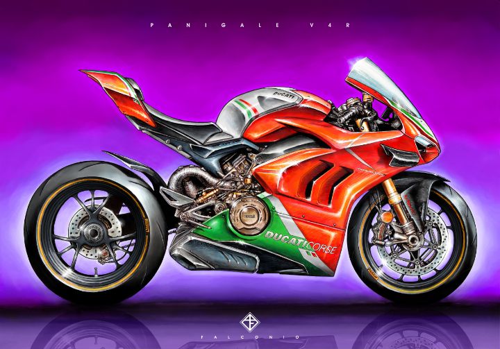 Ducati Panigale V4R (1-1-P-byt) - Angelo Falconio Art