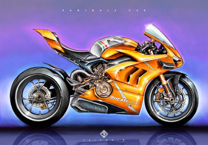 Ducati Panigale V4R (1-3-E-sws) - Angelo Falconio Art