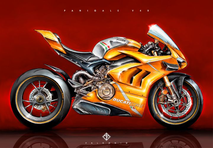 Ducati Panigale V4R (1-3-D-sys) - Angelo Falconio Art