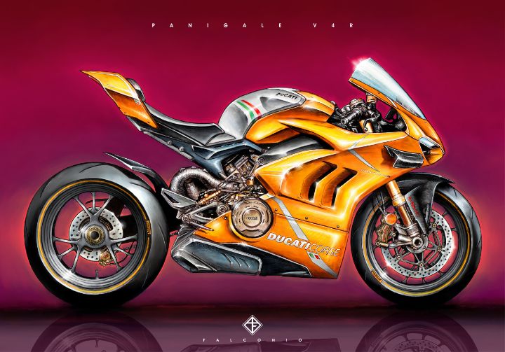 Ducati Panigale V4R (1-3-S-sys) - Angelo Falconio Art