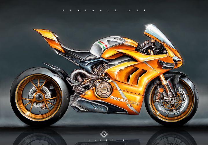 Ducati Panigale V4R (1-3-G-gys) - Angelo Falconio Art