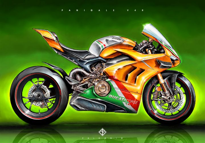 Ducati Panigale V4R (1-3-V-brt) - Angelo Falconio Art