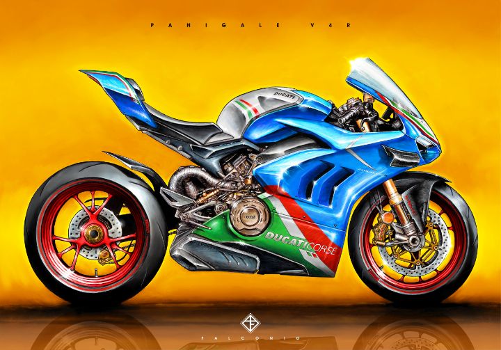 Ducati Panigale V4R (1-5-H-rrs) - Angelo Falconio Art