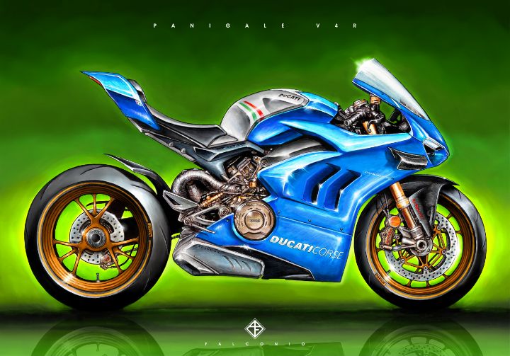 Ducati Panigale V4R (1-5-V-gy) - Angelo Falconio Art