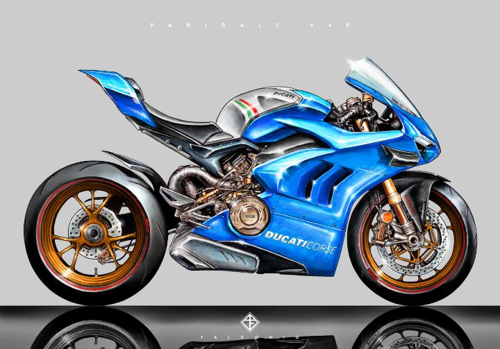 Ducati Panigale V4R (1-5-Z-gr) - Angelo Falconio Art