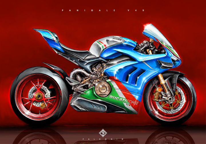 Ducati Panigale V4R (1-5-D-rrt) - Angelo Falconio Art