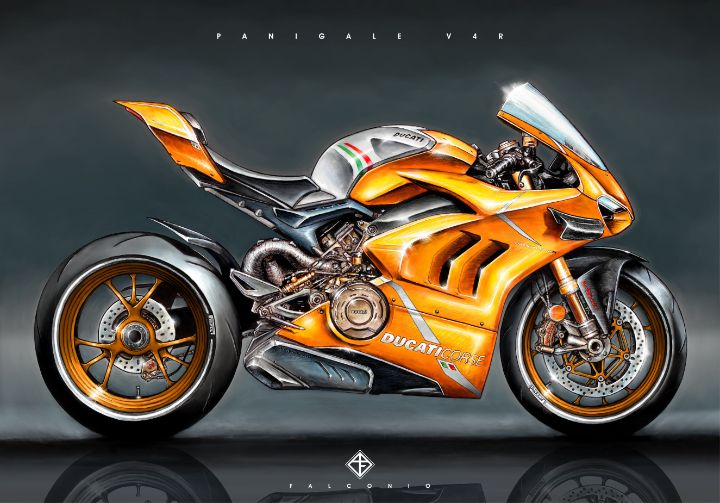 Ducati Panigale V4R (1-3-G-gws) - Angelo Falconio Art