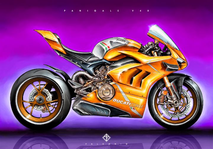 Ducati Panigale V4R (1-3-P-gws) - Angelo Falconio Art