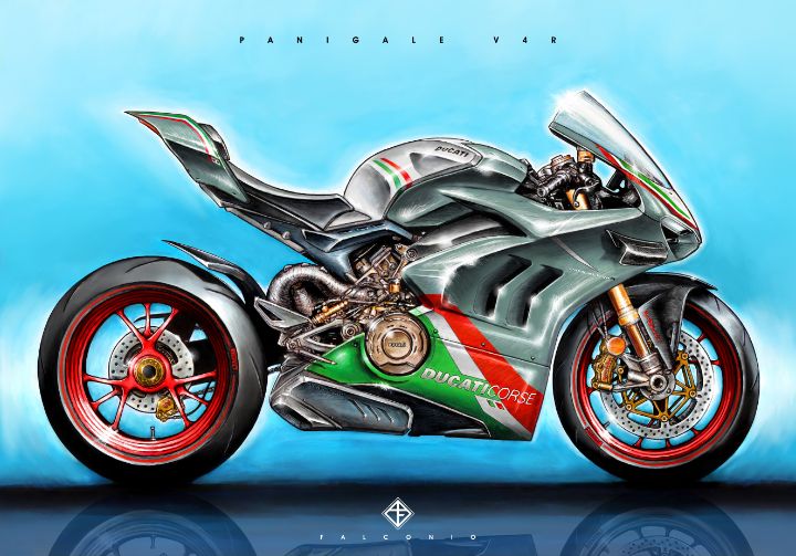 Ducati Panigale V4R (1-10-B-rrt) - Angelo Falconio Art
