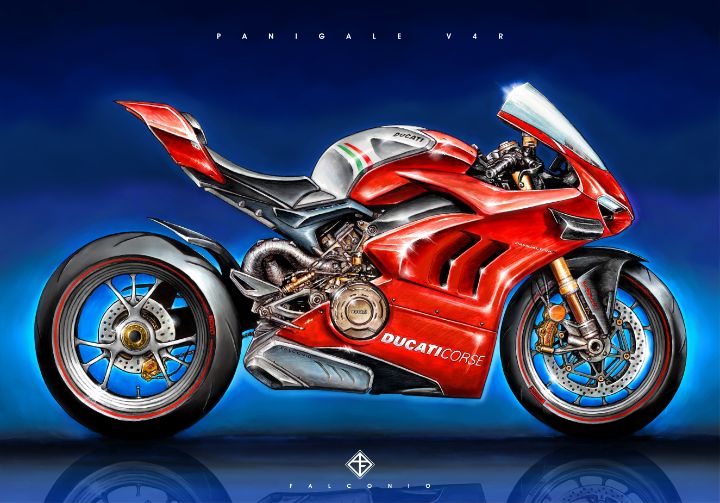 Ducati Panigale V4R (1-2-C-wr) - Angelo Falconio Art