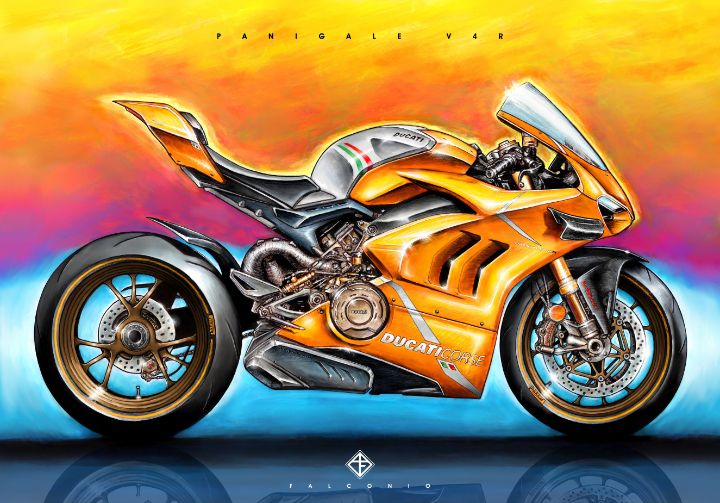 Ducati Panigale V4R (1-3-A-mys) - Angelo Falconio Art