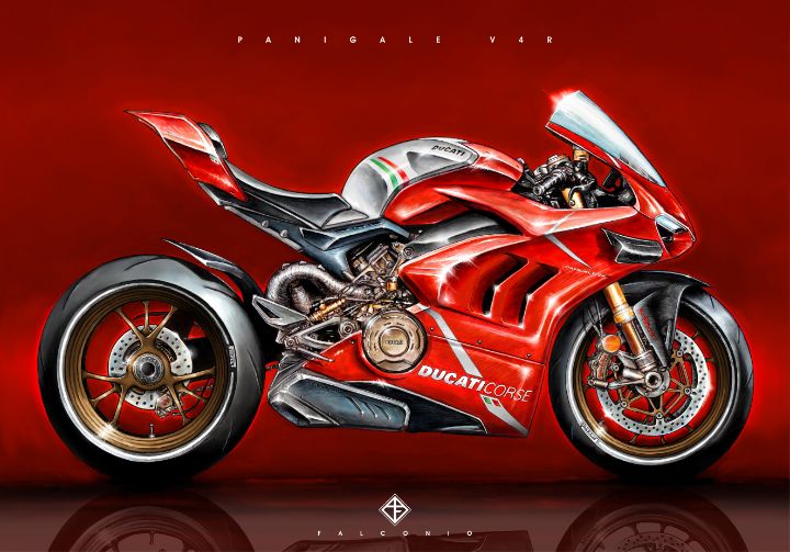 Ducati Panigale V4R (1-2-D-mws) - Angelo Falconio Art