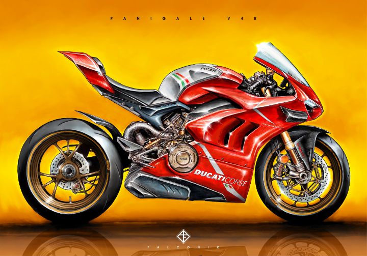 Ducati Panigale V4R (1-2-H-mys) - Angelo Falconio Art