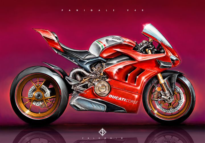 Ducati Panigale V4R (1-2-S-gr) - Angelo Falconio Art
