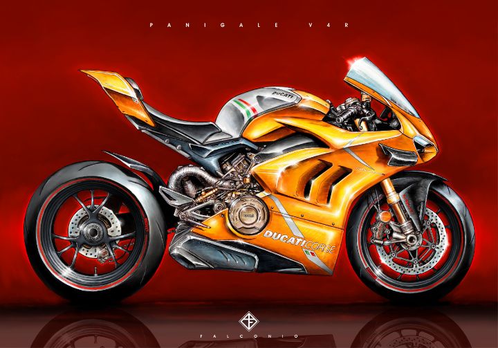 Ducati Panigale V4R (1-3-D-brs) - Angelo Falconio Art