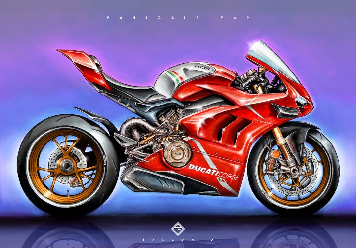 Ducati Panigale V4R (1-2-E-gws) - Angelo Falconio Art