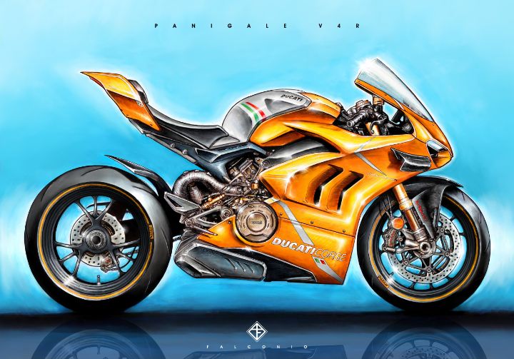 Ducati Panigale V4R (1-3-B-bys) - Angelo Falconio Art