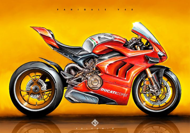 Ducati Panigale V4R (1-1-H-gw) - Angelo Falconio Art