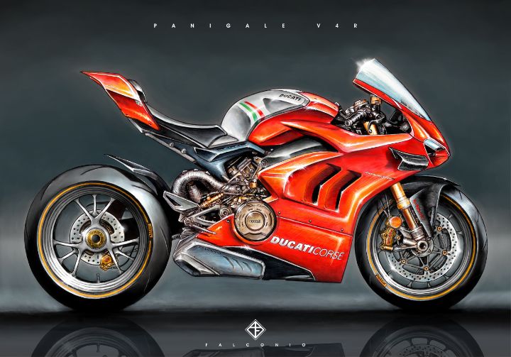 Ducati Panigale V4R (1-1-G-wy) - Angelo Falconio Art
