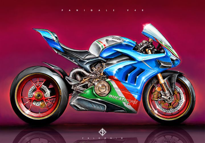 Ducati Panigale V4R (1-5-S-ryt) - Angelo Falconio Art