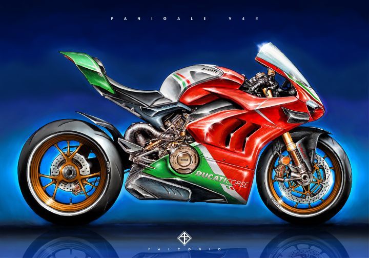 Ducati Panigale V4R (1-2-C-gwt) - Angelo Falconio Art