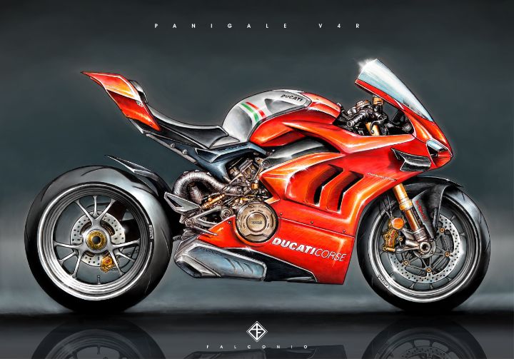 Ducati Panigale V4R (1-1-G-ww) - Angelo Falconio Art