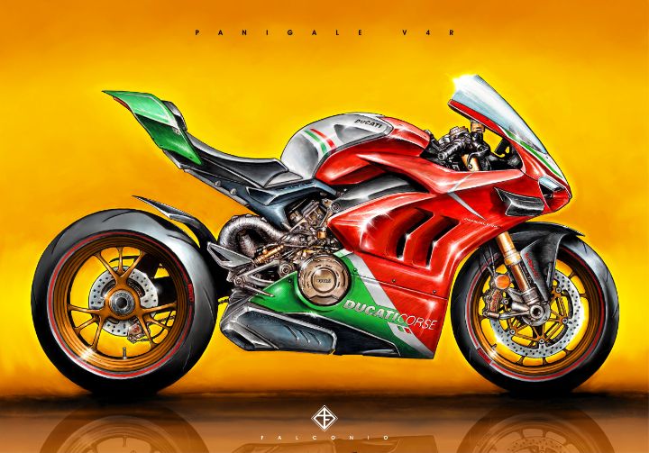 Ducati Panigale V4R (1-2-H-grt) - Angelo Falconio Art