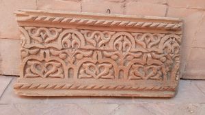 Antique Moroccan hand carved panel