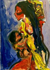 Native Mother and Child by BRUNI