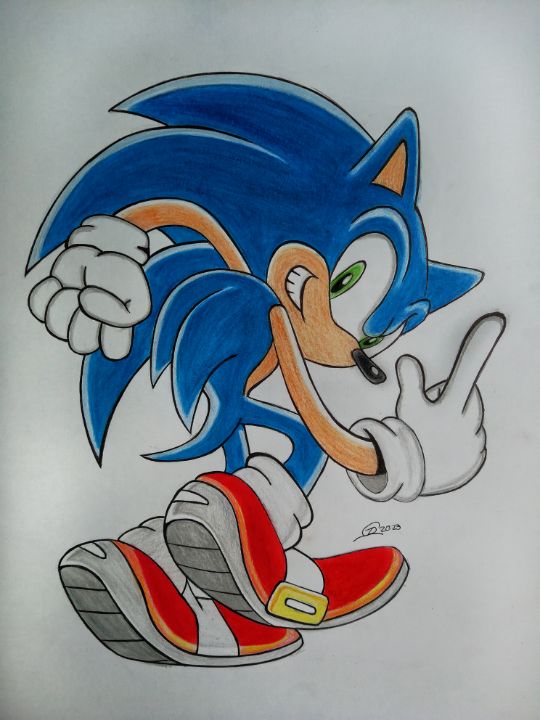 Sonic Fanart Art Prints for Sale