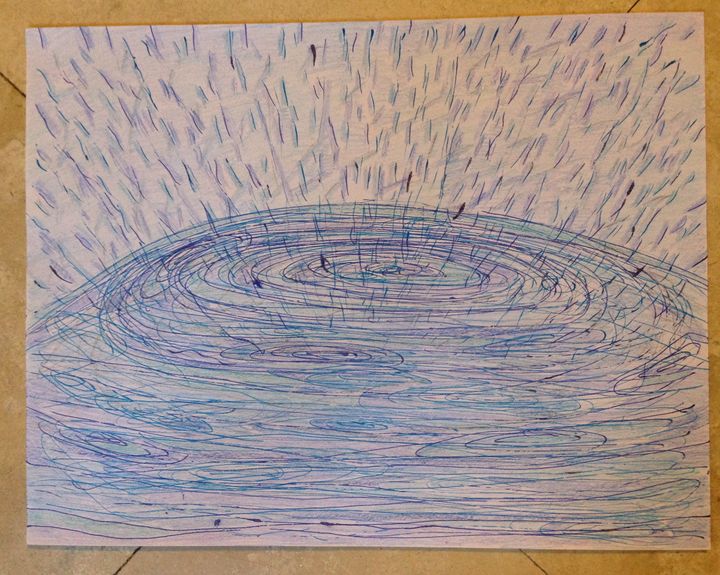 Blue movement - Christina - Drawings & Illustration, Abstract, Color ...