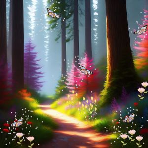 Magical Path in the Woods