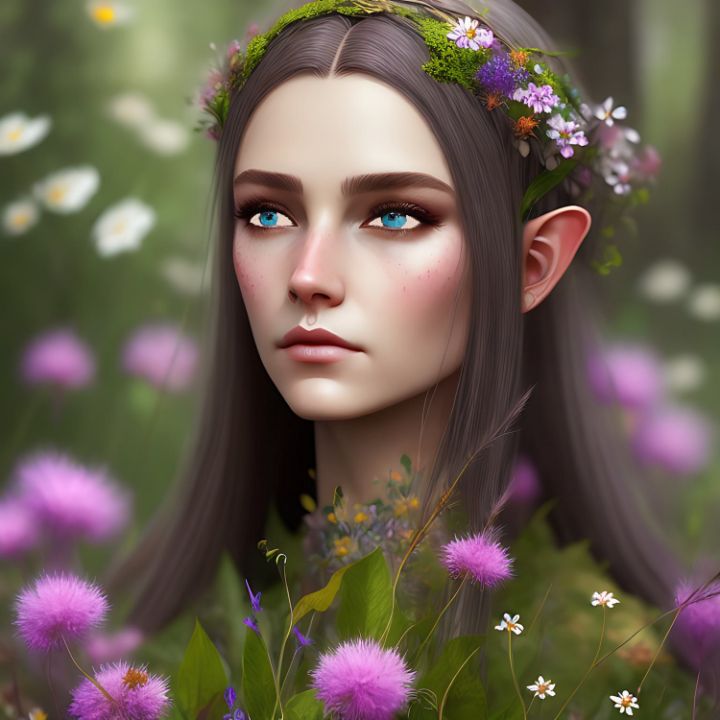 Elfin Beauty RosalieScanlonPhotography&Art Digital Art & AI
