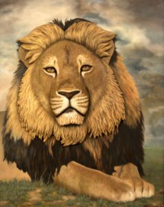 The Lion, 3D Painting