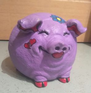 This little piggy was purple