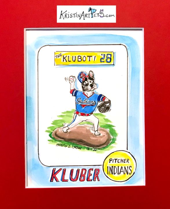 Kluber! Dog Pitcher! - KristinArtPets and more By Kristin Lorson