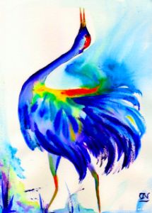 DANCING CRANES - YS Gallery - Paintings & Prints, Animals