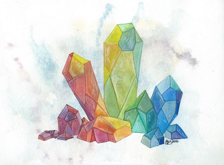 Rainbow Crystal Cluster - Starseed Creations