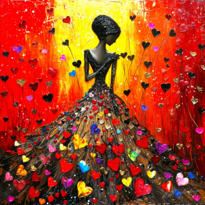 Valentines Day Dress Valentines Art Sykart Designs Digital Art People And Figures Love