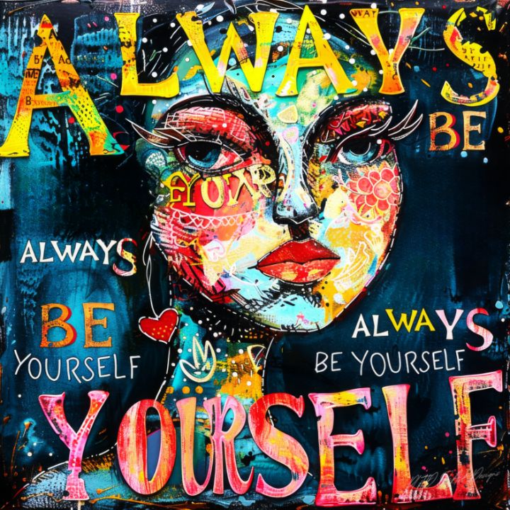 Always Be Yourself 3 - SykArt Designs - Digital Art & AI, Humor ...