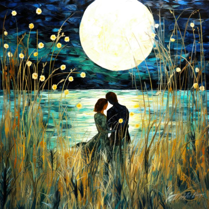 Love Before Sunrise Moonlight Love Sykart Designs Digital Art People And Figures Love